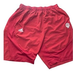 Adidas Indiana Hoosiers Shorts Red Men's XLT Athletic Basketball